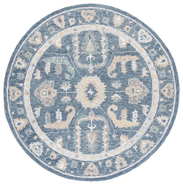 Safavieh Metro 6'-0" x 6'-0" Rug in Blue / Grey