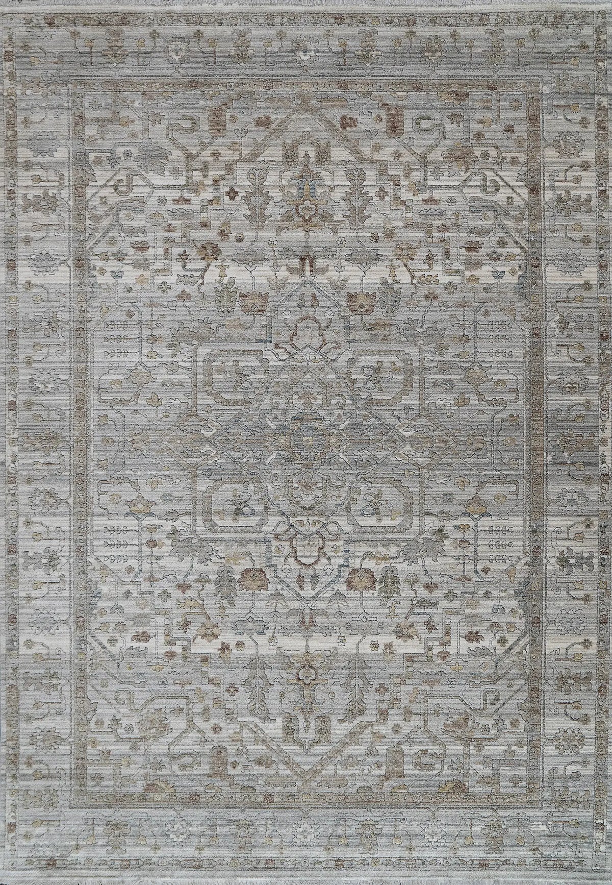 Dynamic Rugs Trevi 13250 Power Loomed Transitional Grey/Cream Rug - Rectangular