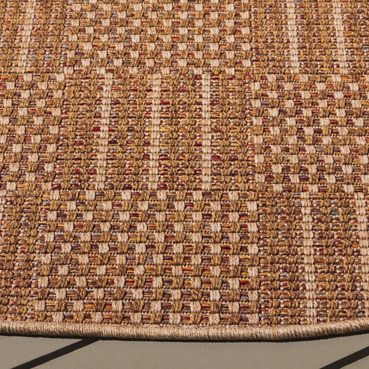 Safavieh Wicker 6'-7" x 6'-7" Rug in Natural / Brown