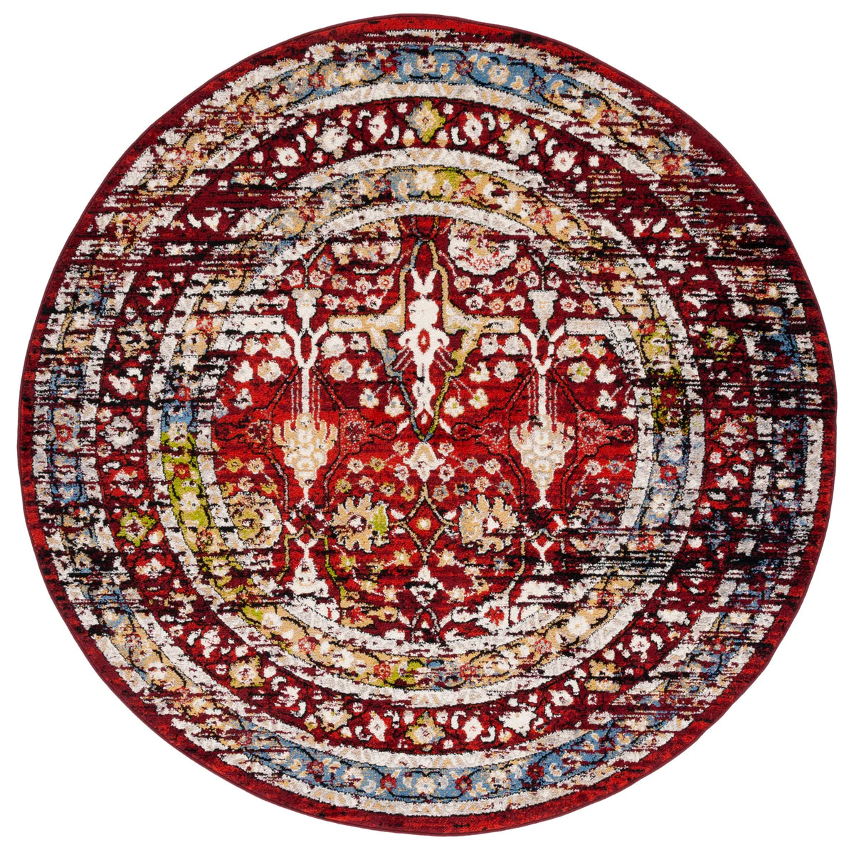 Safavieh Amsterdam 6'-7" x 6'-7" Rug in Red