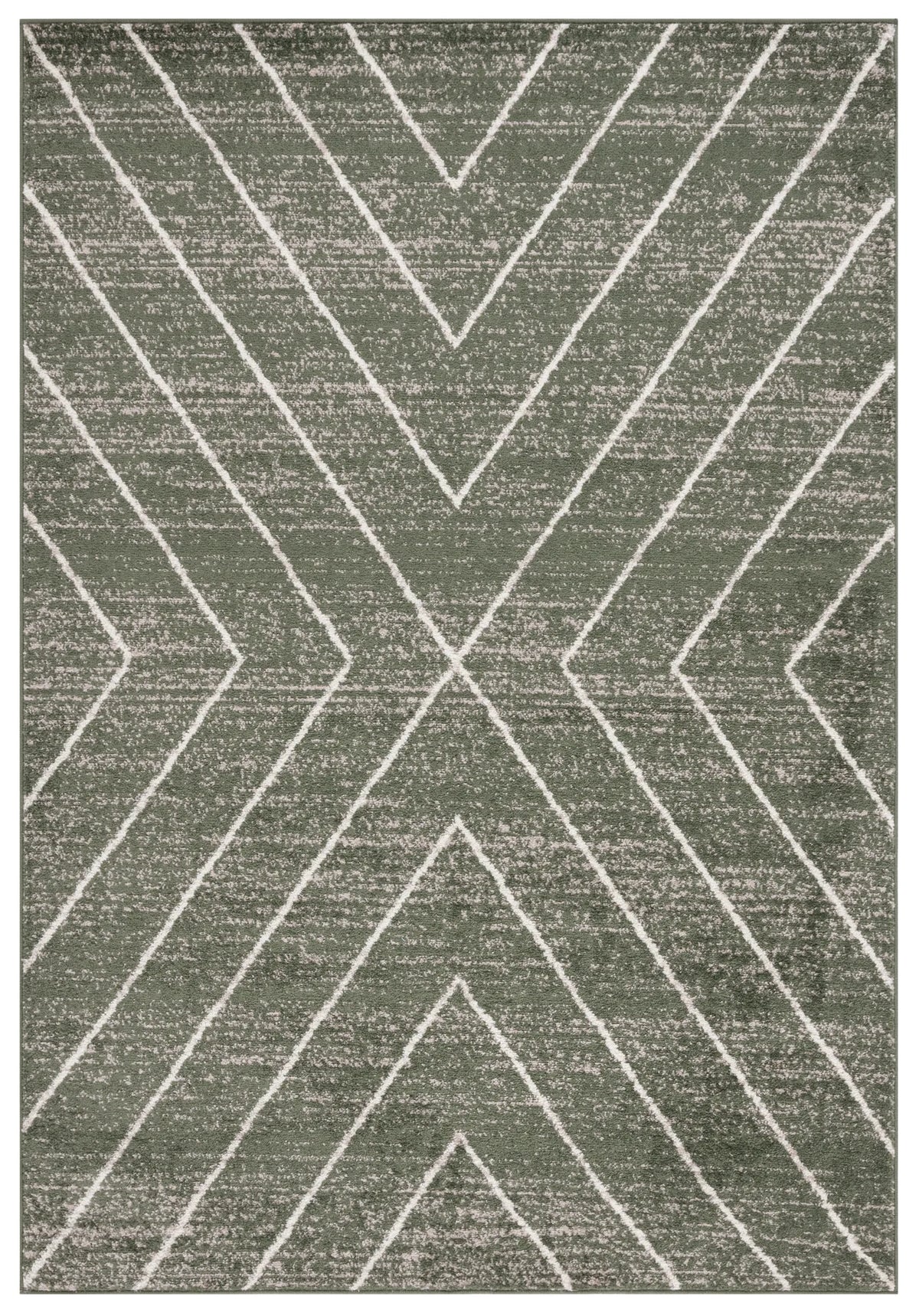 Safavieh Adirondack 4'-0" x 6'-0" Rug in Dark Green / Ivory