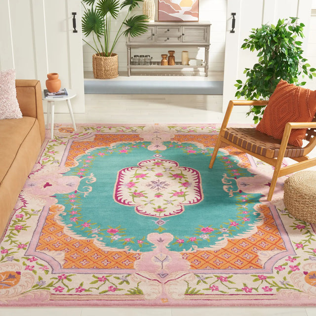 Safavieh Bellagio 10'-0" x 14'-0" Rug in Blue / Pink