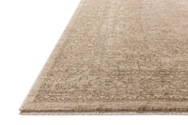 Loloi Newman NEW-01 Taupe / Bone Rug - rug corner