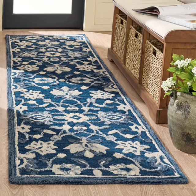 Safavieh Metro 2'-3" x 8'-0" Rug in Navy / Ivory