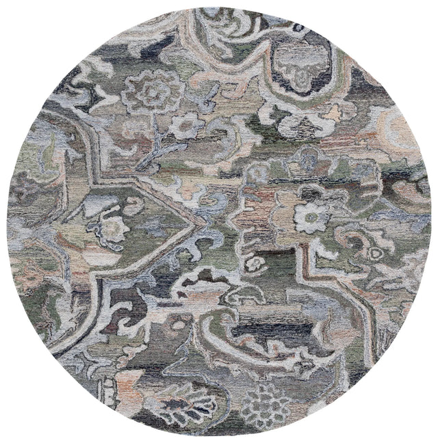Safavieh Marquee 6'-0" x 6'-0" Rug in Light Green / Beige