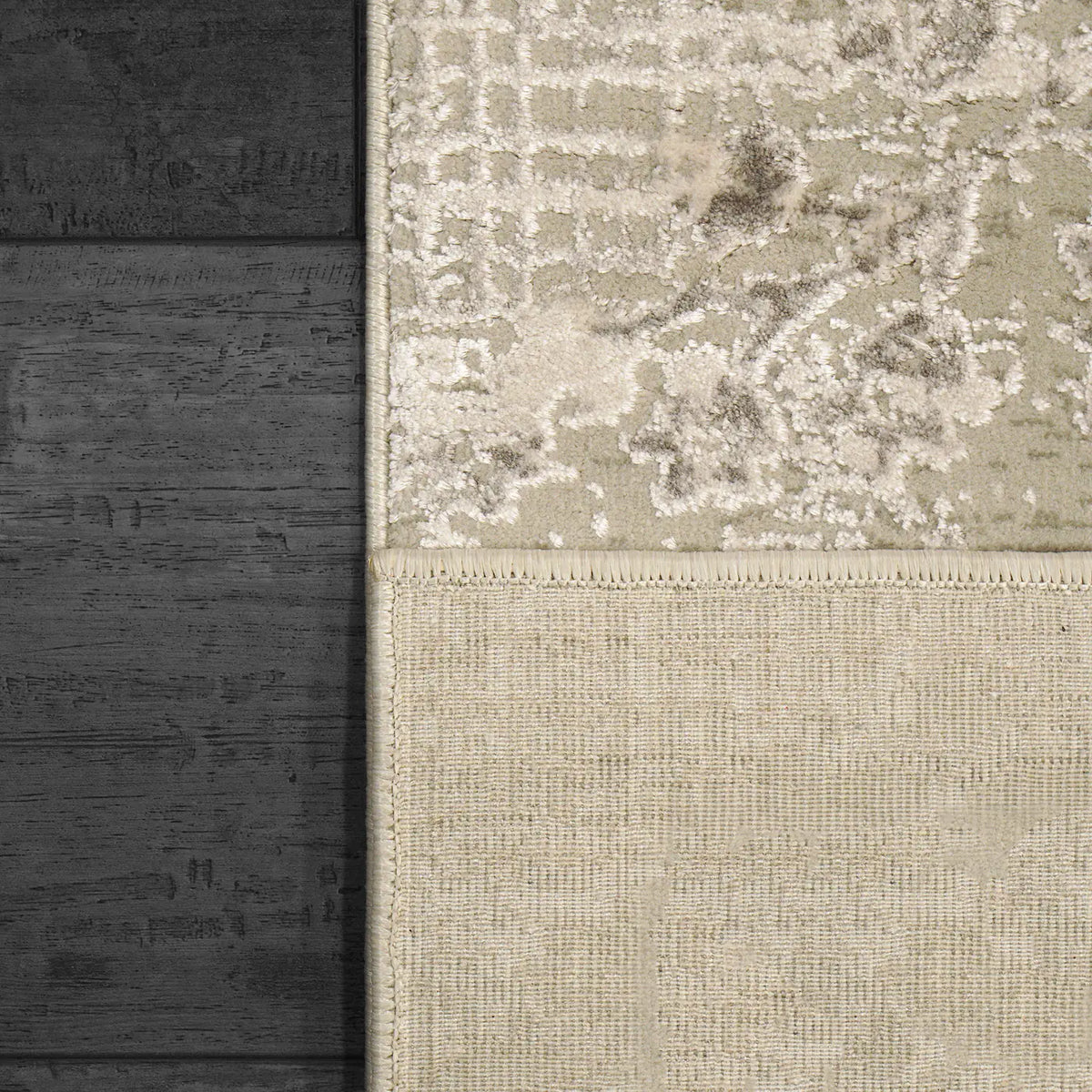 Dynamic Rugs Renaissance 3157 Ivory/Grey Rug - Corner