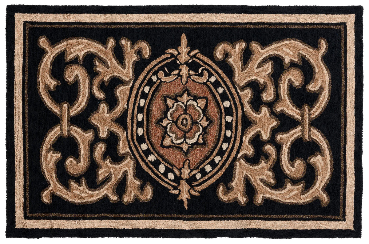 Safavieh Monogram 2'-6" x 4'-0" Rug in Black
