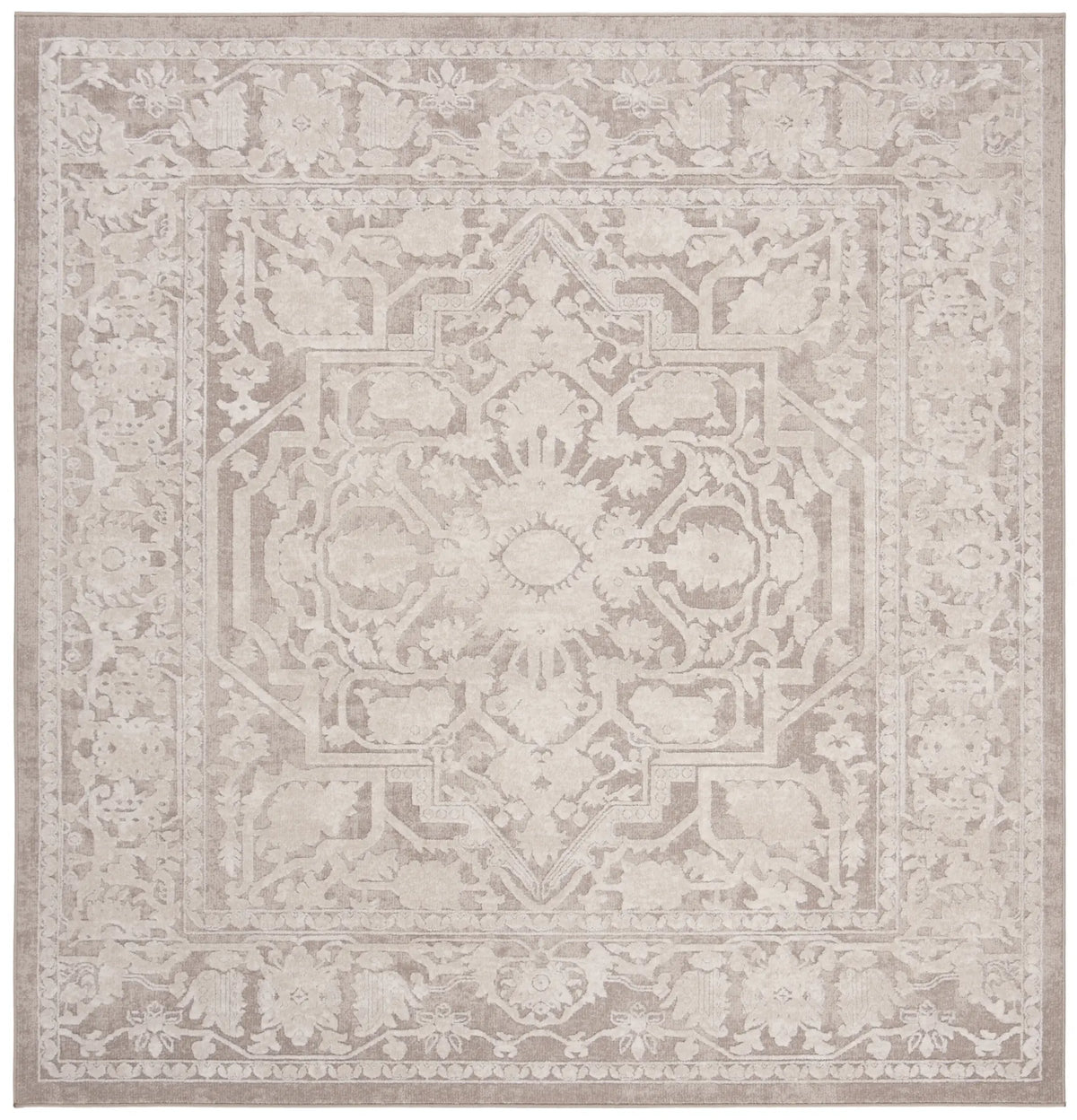 Safavieh Reflection 6'-7" x 6'-7" Rug in Beige / Cream