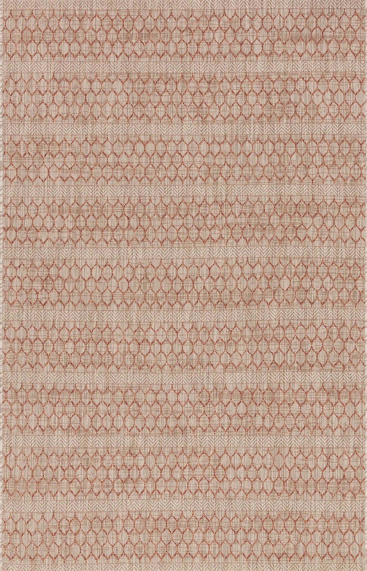 Loloi Isle Ie-01 Beige / Rust Rugs - main flat