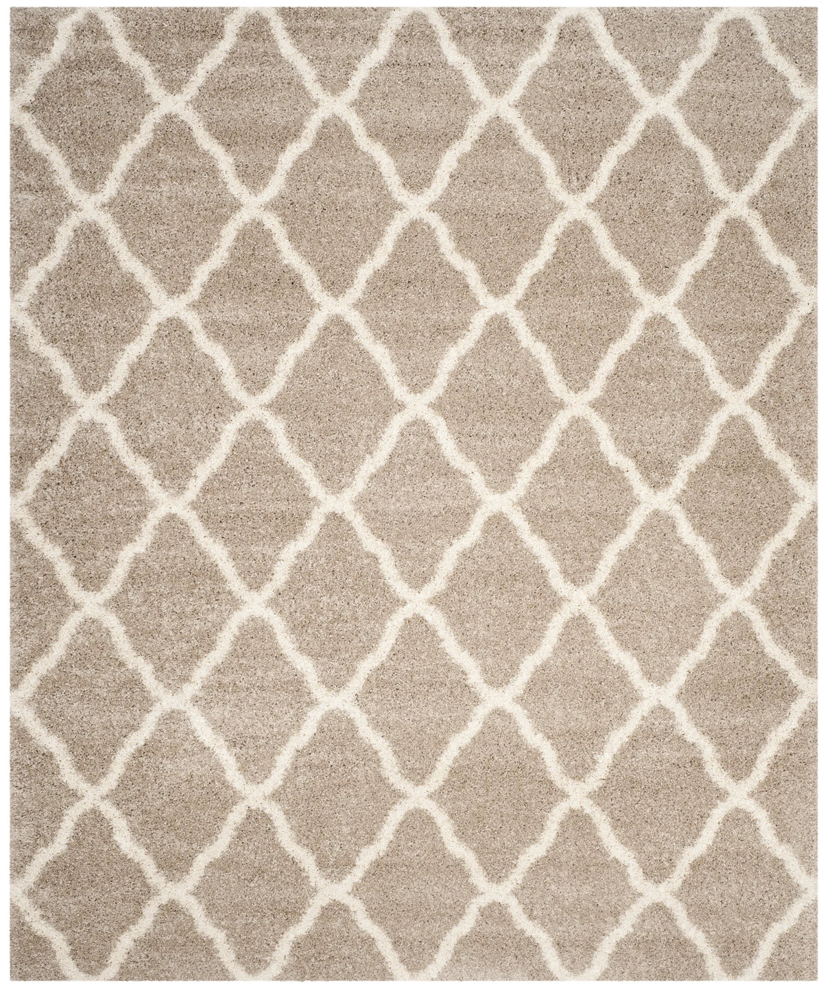 Safavieh Hudson Shag 10'-0" x 14'-0" Rug in Beige / Ivory