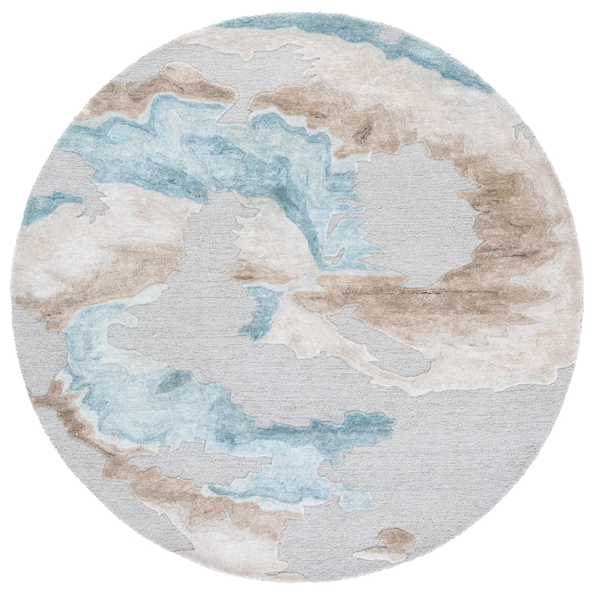 Safavieh Fifth Avenue 6'-0" x 6'-0" Rug in Grey / Beige