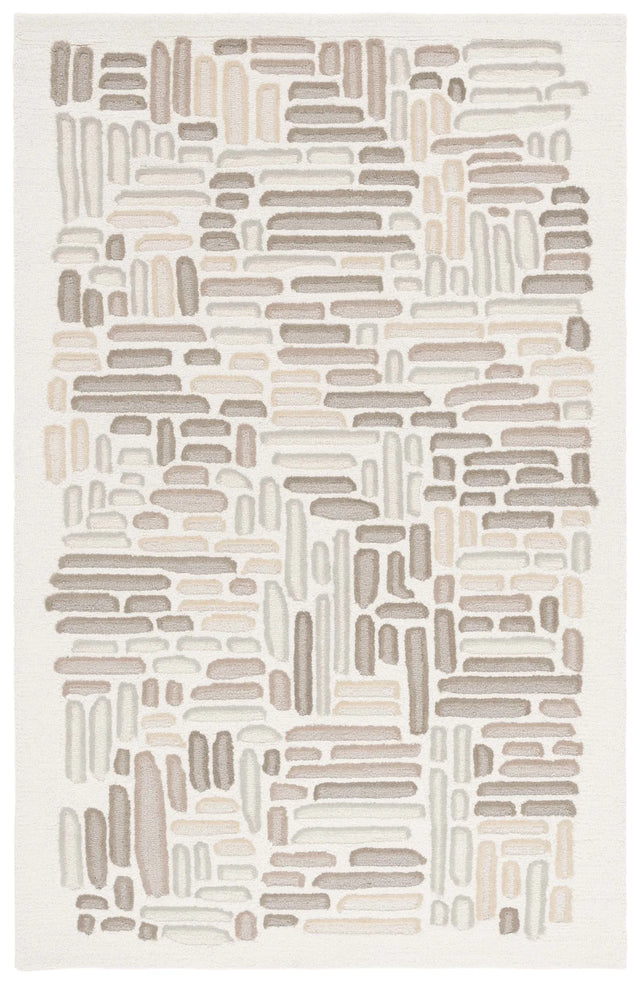 Safavieh Ebony 4'-0" x 6'-0" Rug in Beige / Ivory
