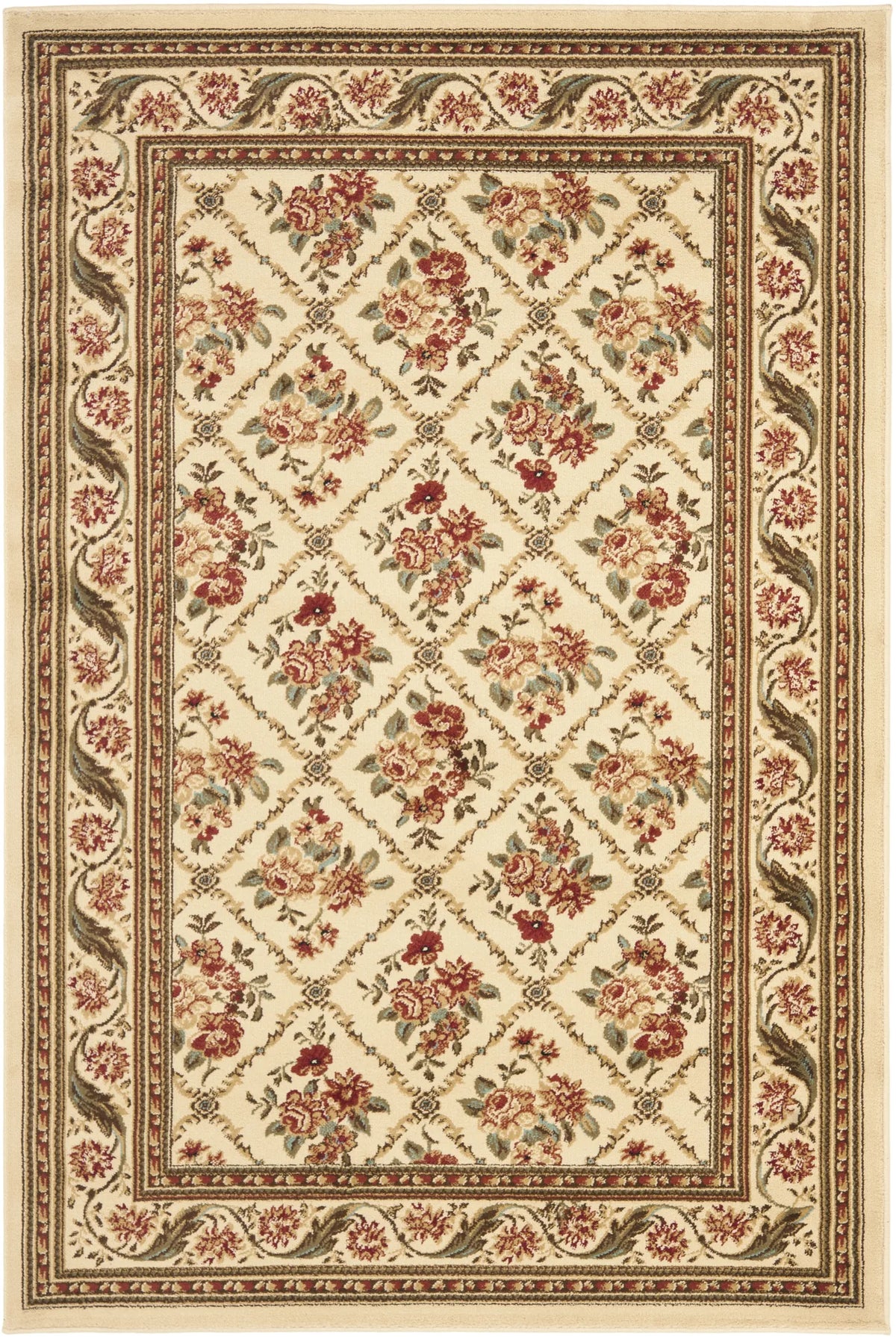 Safavieh Lyndhurst 3'-3" x 5'-3" Rug in Ivory / Ivory
