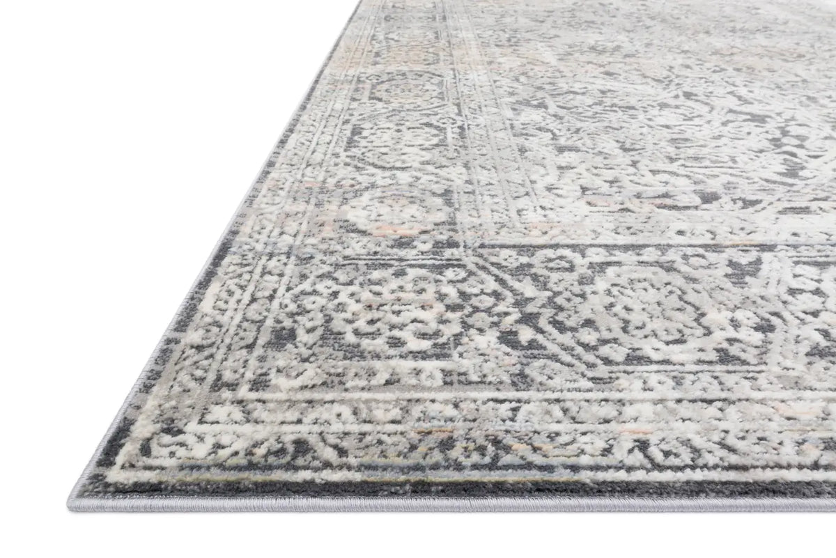 Loloi Lucia Luc-03 Steel / Ivory Rugs - rug corner