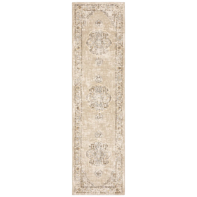 Oriental Weavers Sphinx Andorra 303D Beige / Ivory Rugs - runner