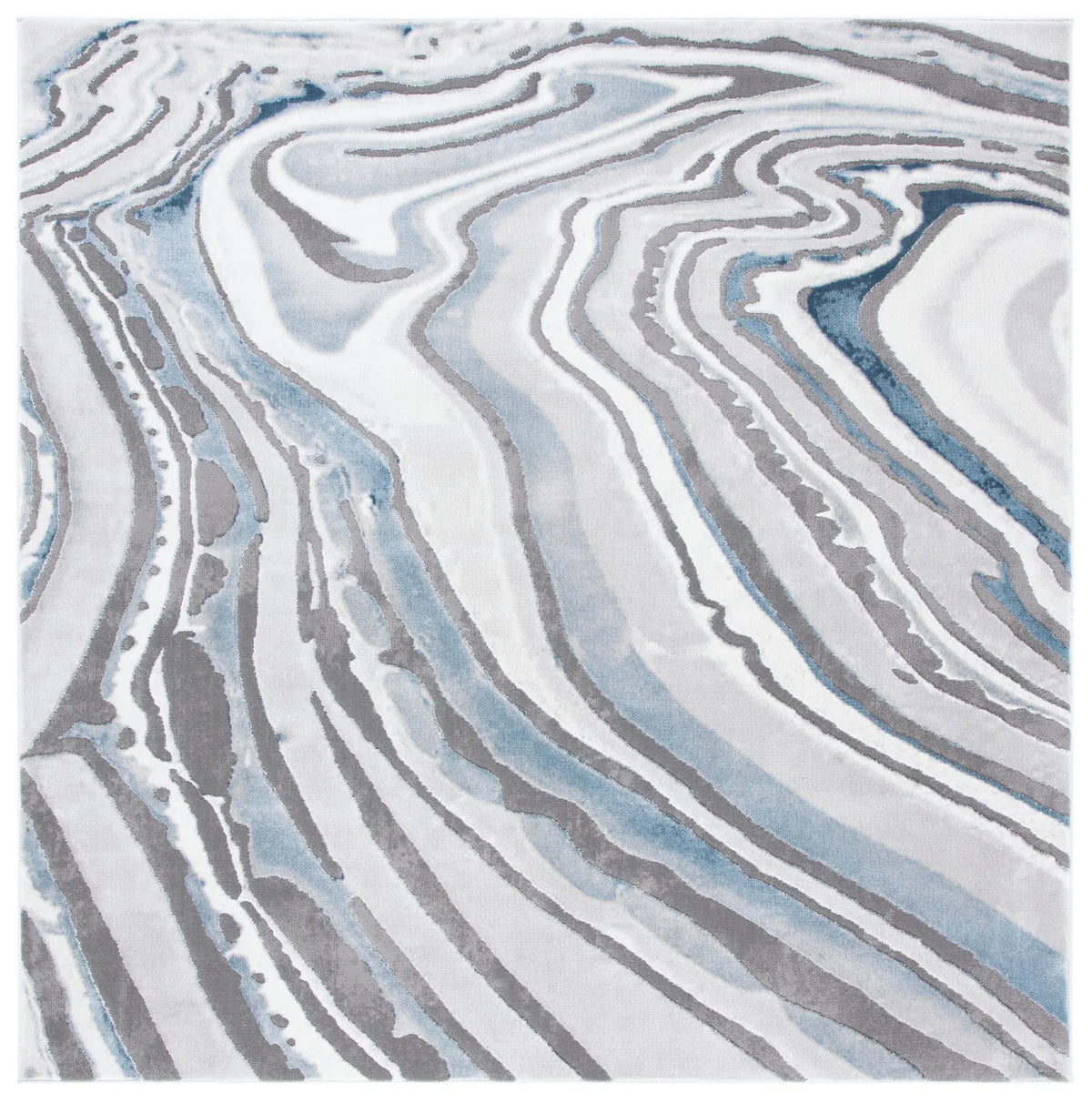 Safavieh Craft 6'-7" x 6'-7" Rug in Blue / Grey