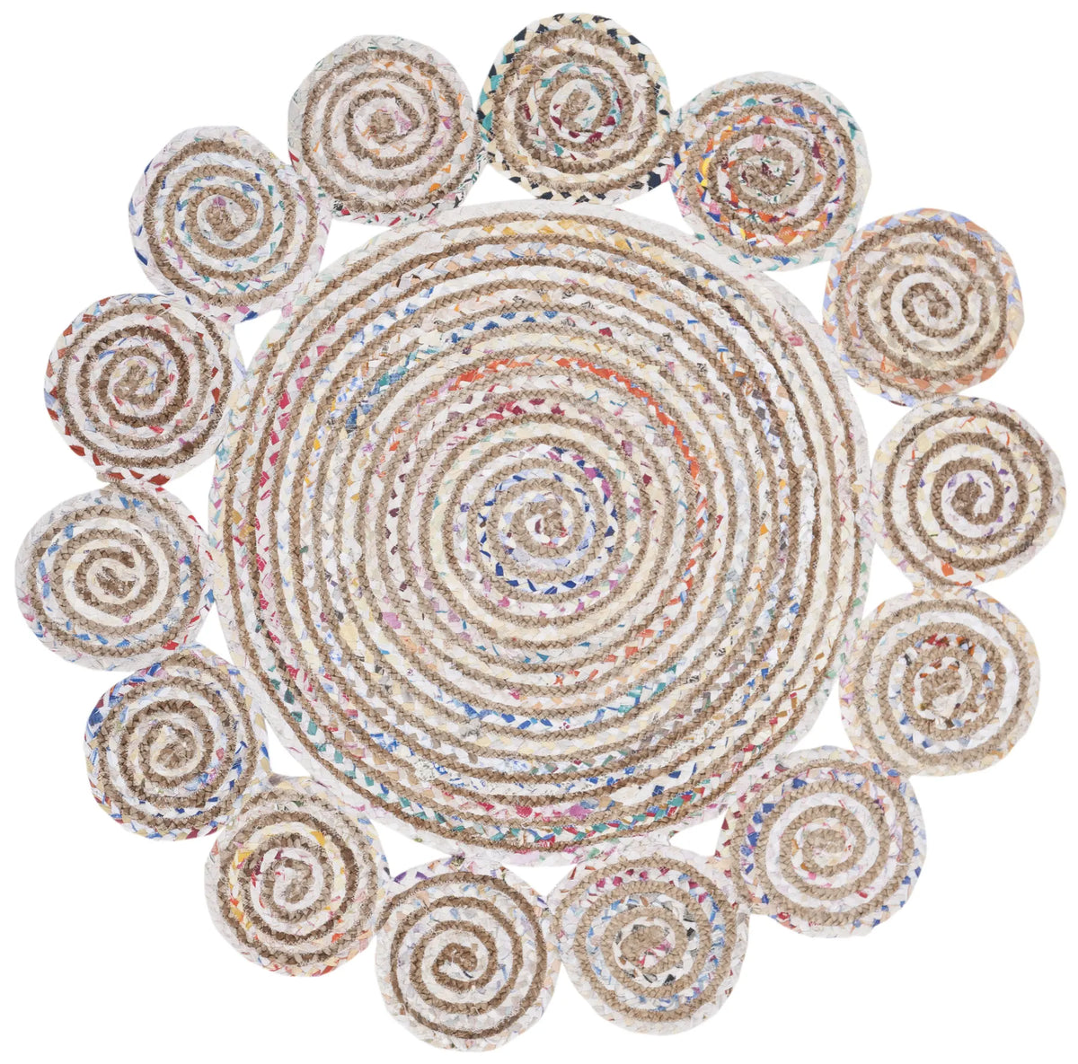 Safavieh Cape Cod 4'-0" x 4'-0" Rug in Ivory / Multi