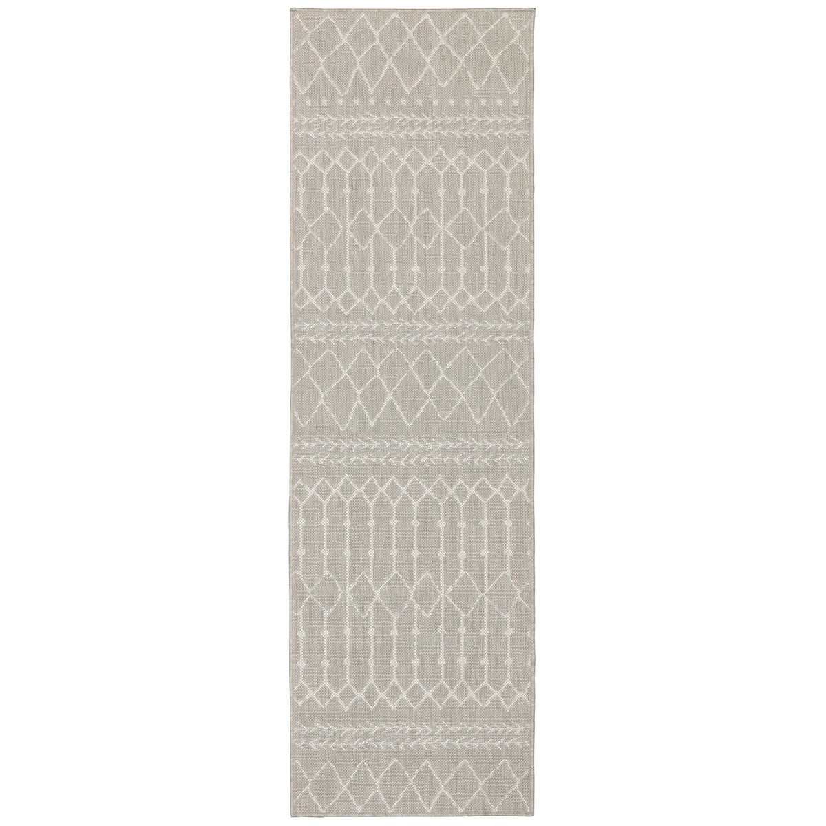 Oriental Weavers Sphinx Portofino 670H4 Grey/ Ivory Rugs - runner