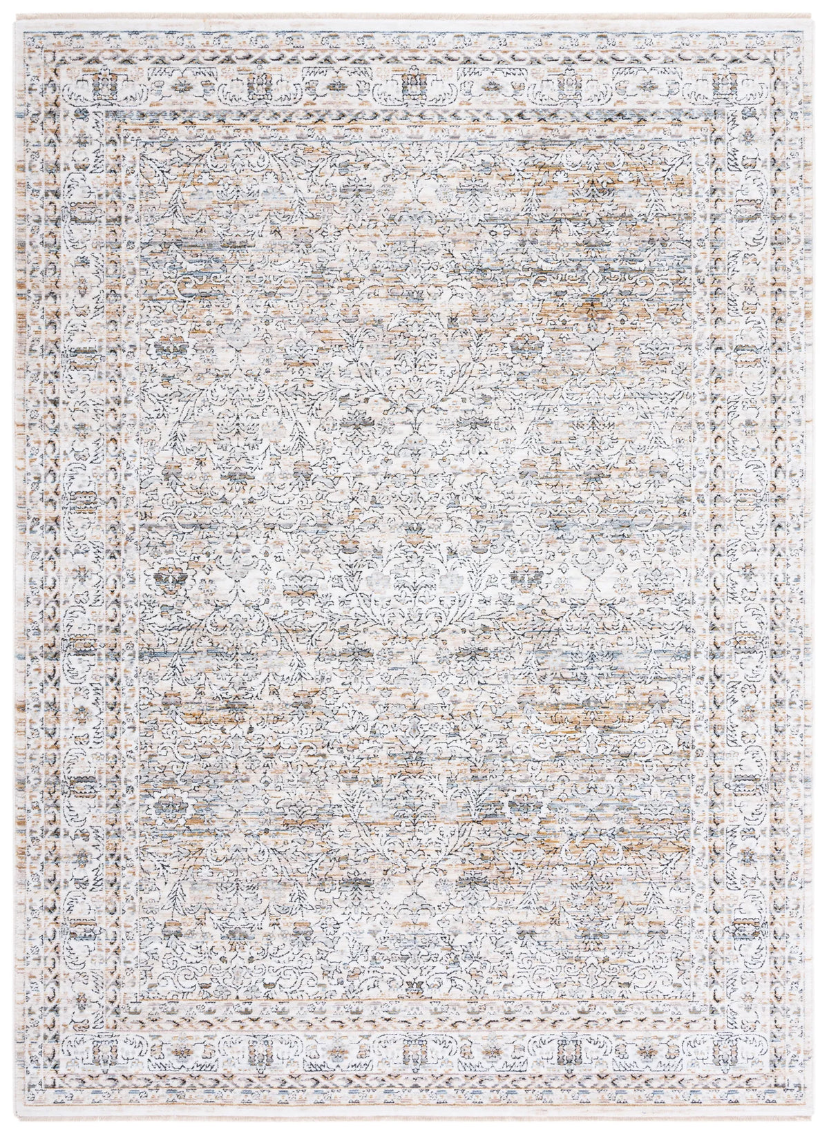Safavieh Moondust 600 4'-0" x 6'-0" Rug in Ivory / Grey