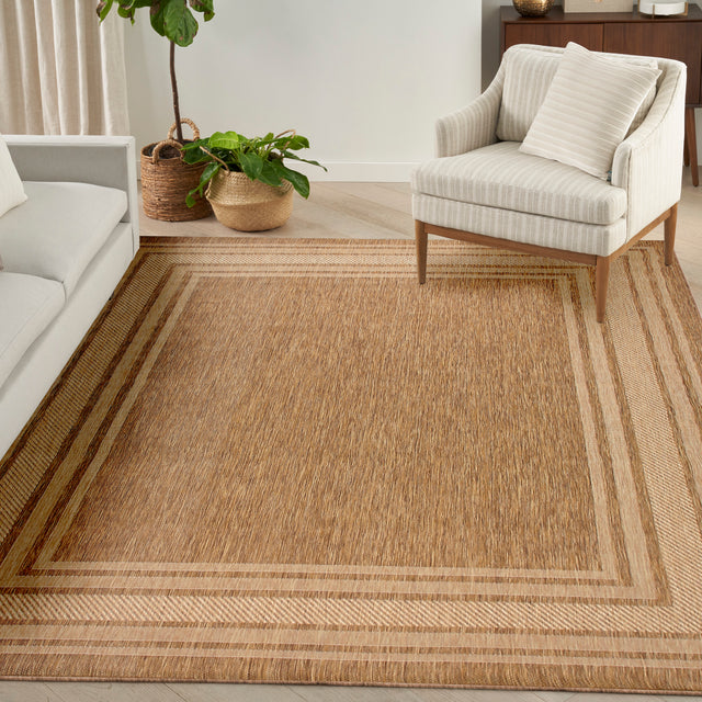 Nourison Horizon Indoor/Outdoor HOZ03 Natural Contemporary Area Rugs