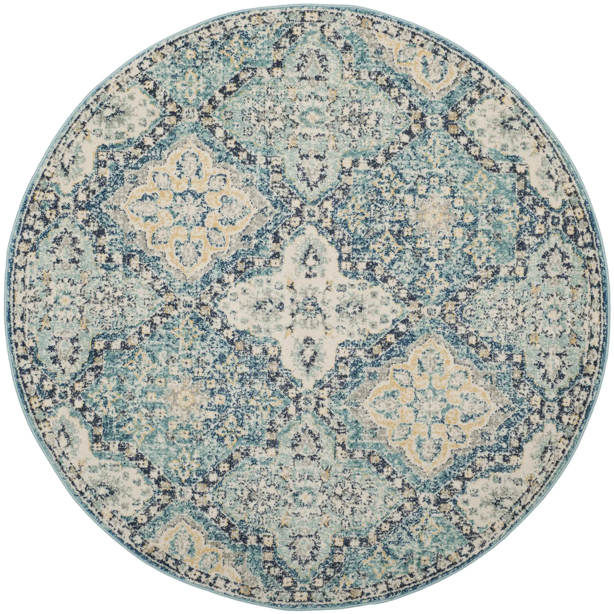 Safavieh Evoke 5'-3" x 5'-3" Rug in Light Blue / Ivory