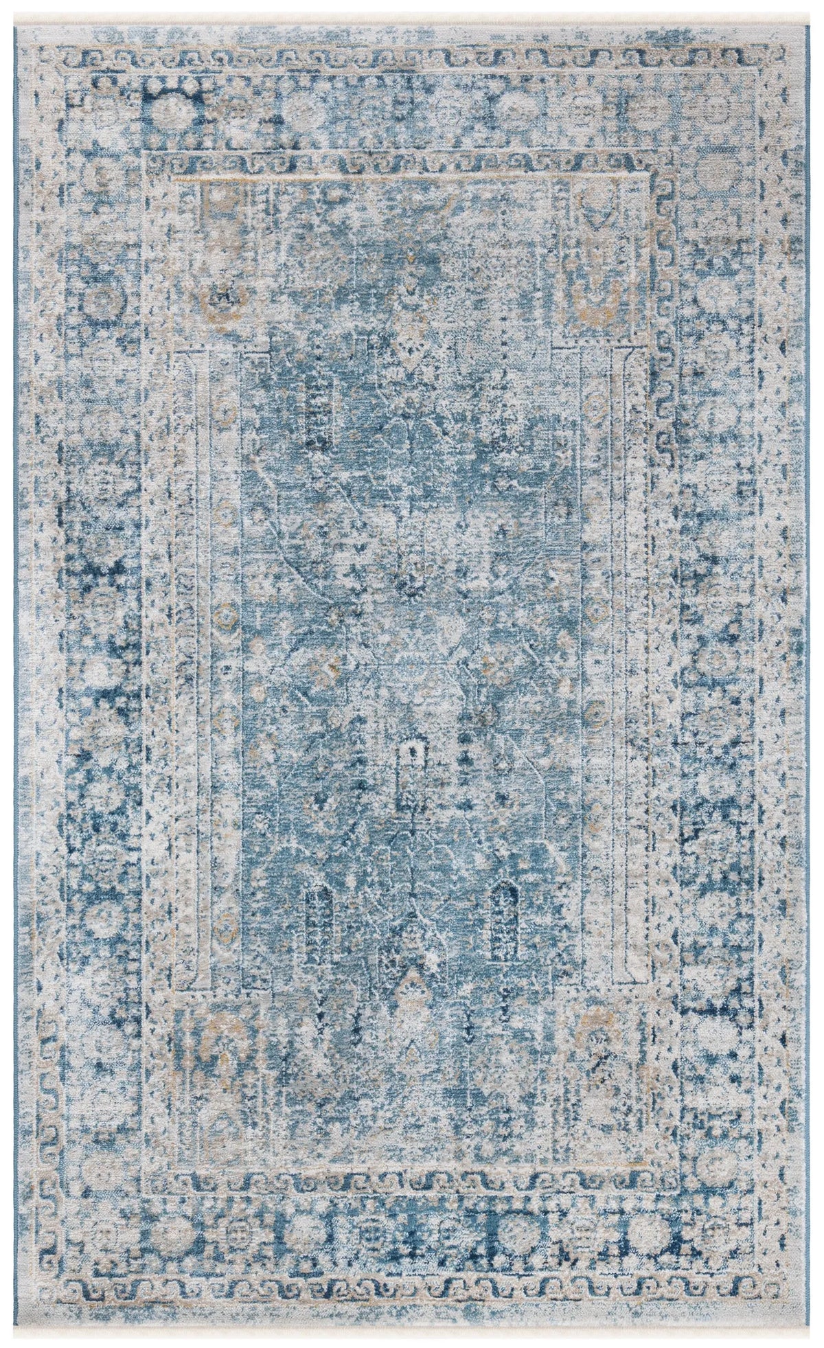 Safavieh Victoria 3'-0" x 5'-0" Rug in Blue / Ivory