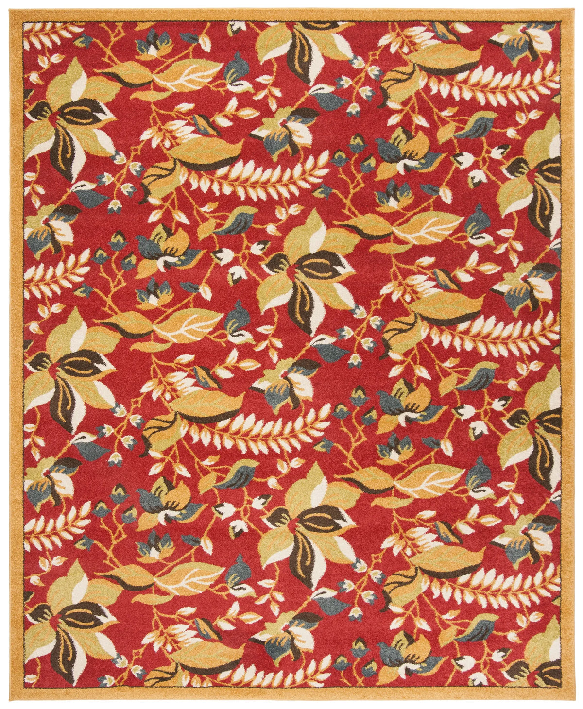 Safavieh Newbury 8'-0" x 10'-0" Rug in Red / Gold