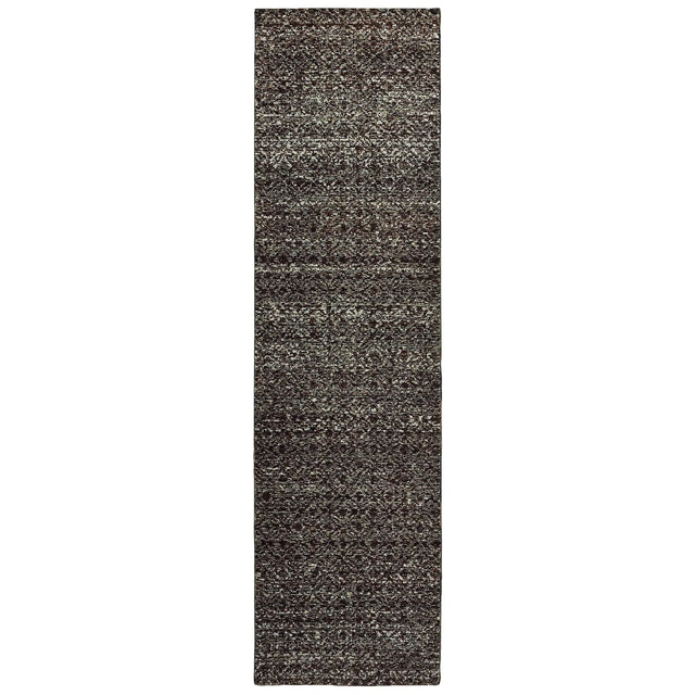 Oriental Weavers Sphinx Atlas 8048Q Black/Grey Rugs - runner