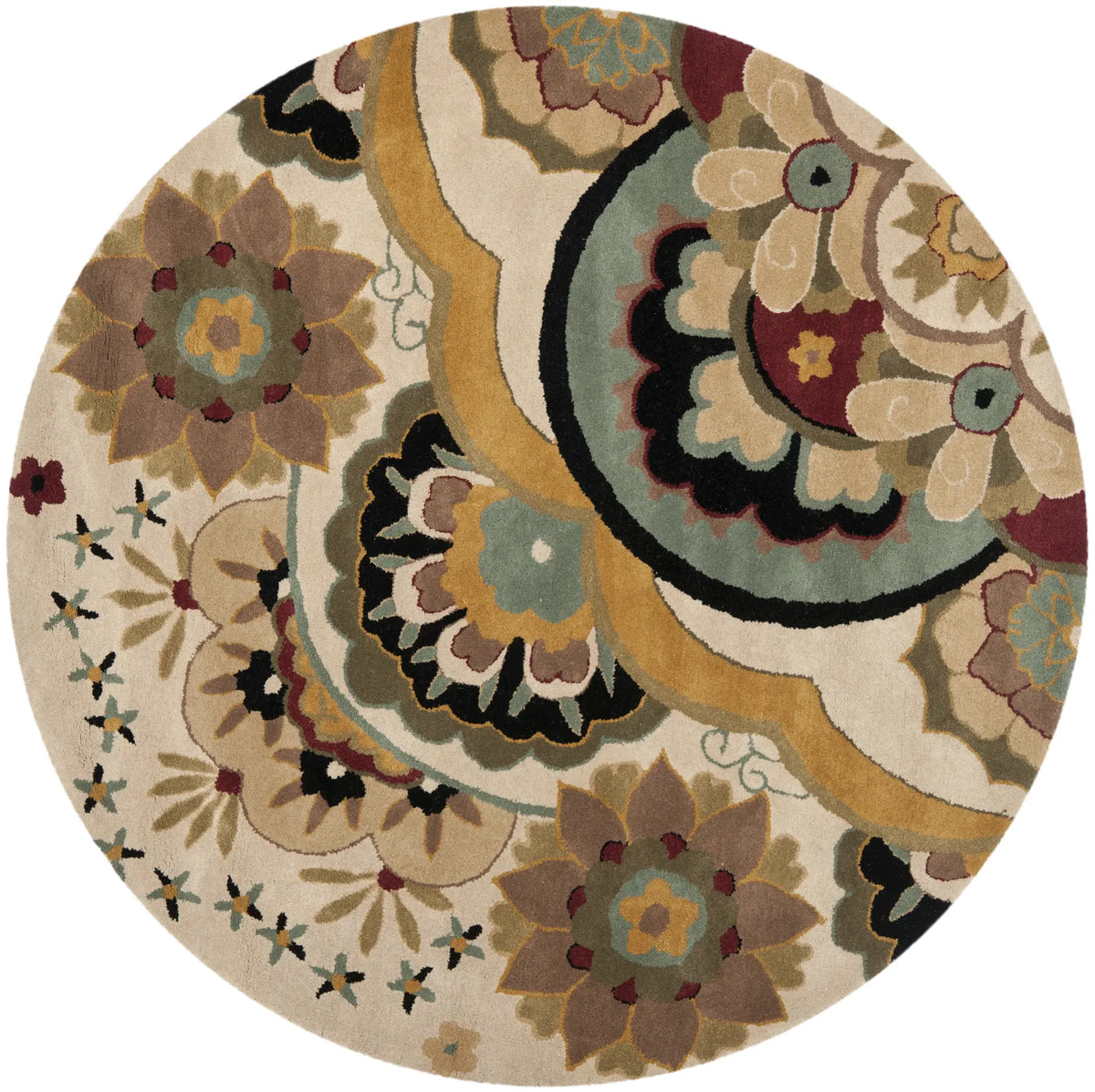 Safavieh Soho 6'-0" x 6'-0" Rug in Ivory / Multi