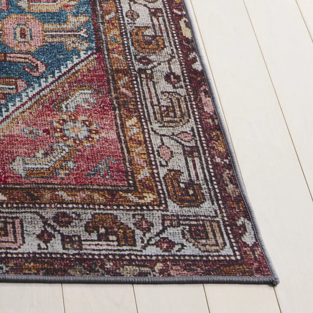 Safavieh Tucson 4'-0" x 6'-0" Rug in Blue / Rust