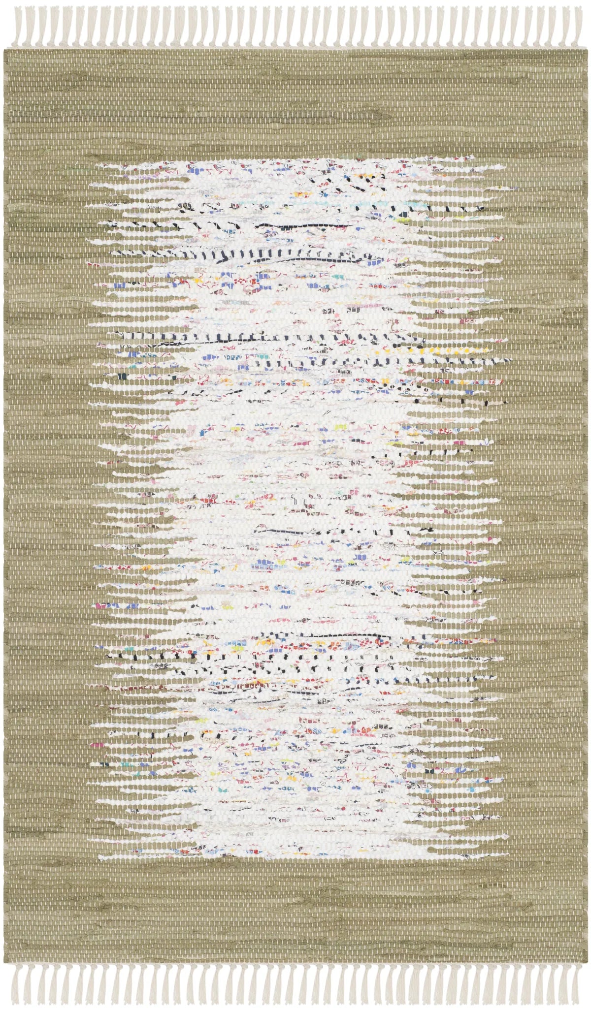 Safavieh Montauk 2'-6" x 4'-0" Rug in Ivory / Olive