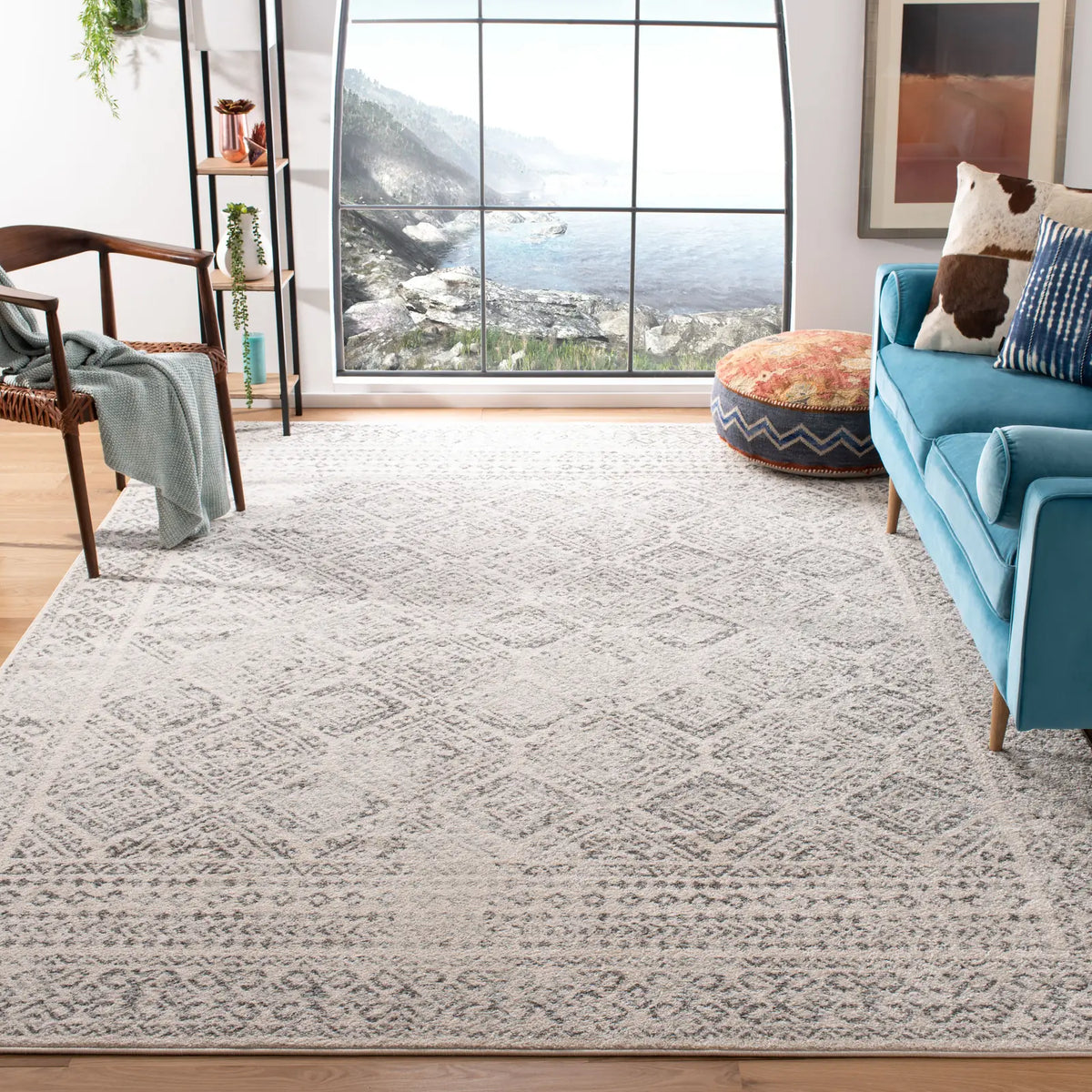 Safavieh Tulum 10'-0" x 13'-0" Rug in Ivory / Grey