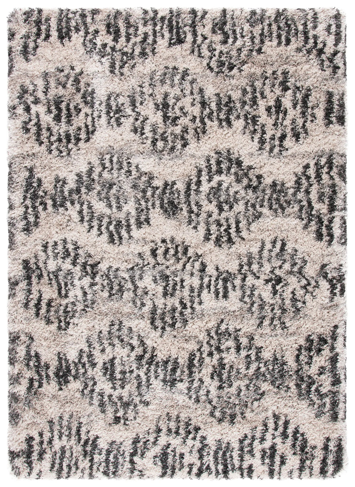 Safavieh Iceland Shag 4'-0" x 6'-0" Rug in Cream / Grey