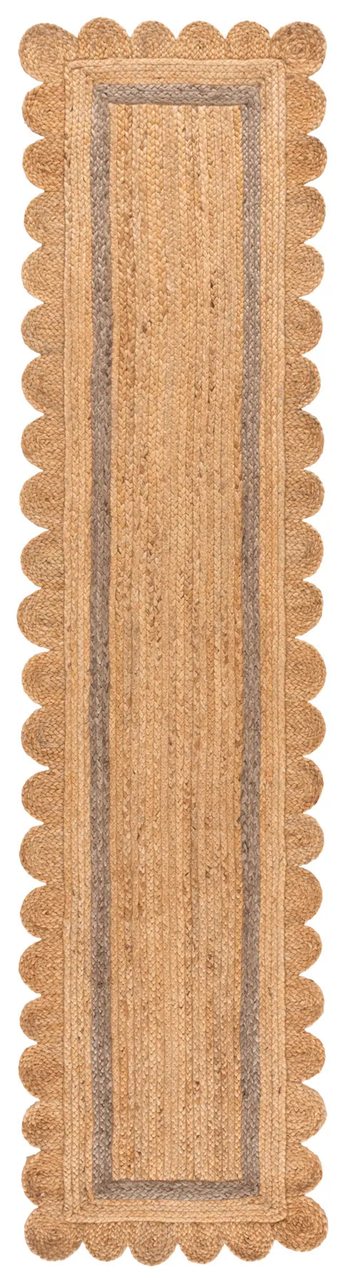 Safavieh Natural Fiber 2'-3" x 9'-0" Rug in Natural / Grey