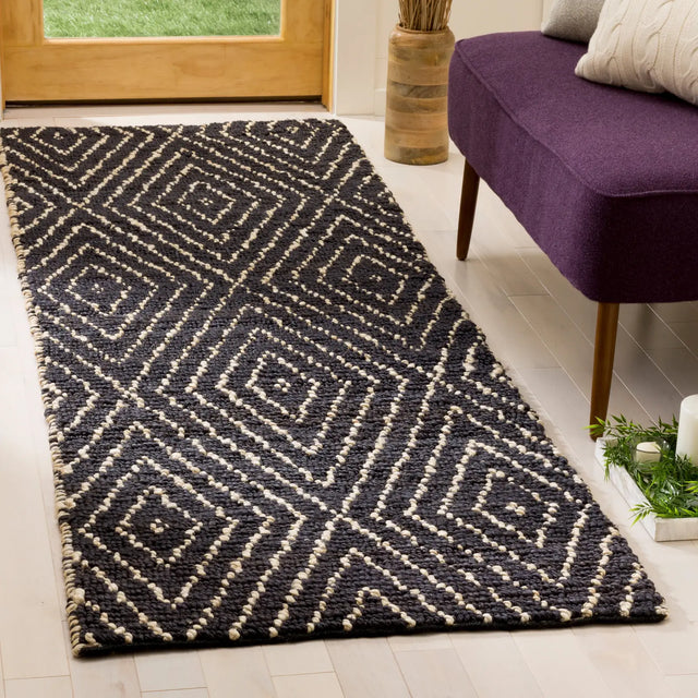 Safavieh Bohemian 2'-3" x 11'-0" Rug in Black / Ivory