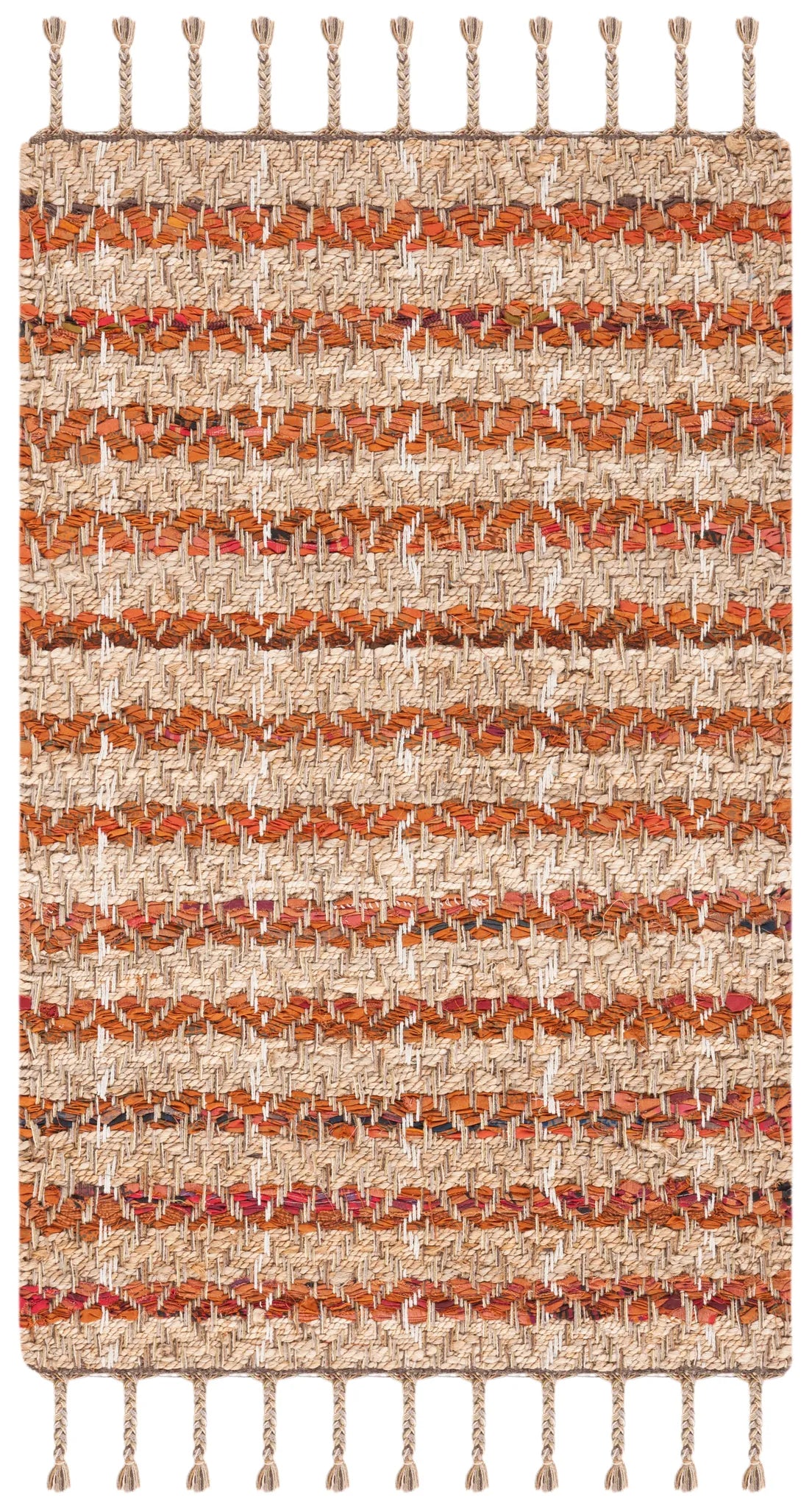 Safavieh Cape Cod 2'-3" x 3'-9" Rug in Orange / Natural