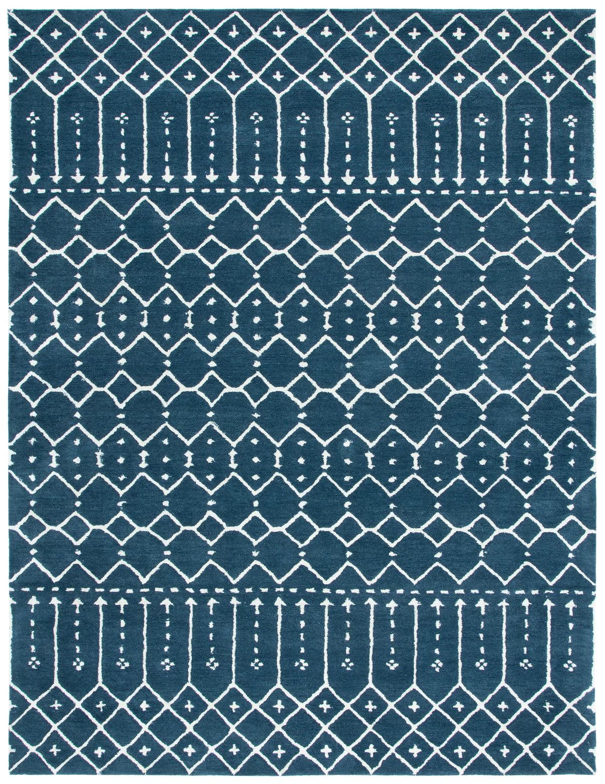 Safavieh Himalaya 10'-0" x 14'-0" Rug in Navy / Ivory