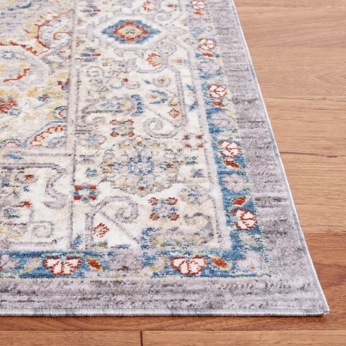 Safavieh Olympia 4'-0" x 6'-0" Rug in Dark Grey / Beige