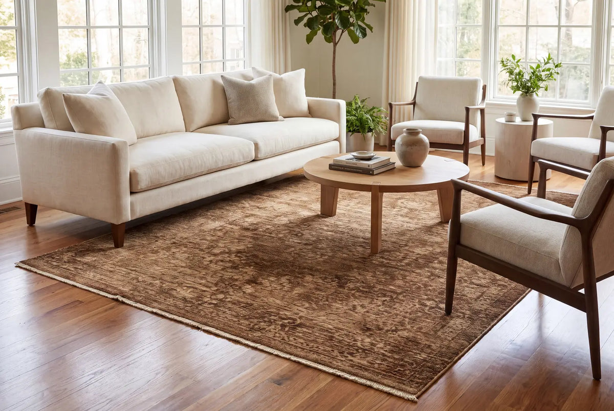Dynamic Rugs Atmos 11980 Power Loomed Traditional Brown/Beige Rug - Room