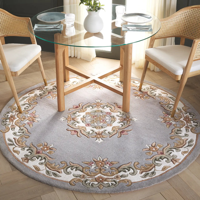 Safavieh Aubusson 6'-0" x 6'-0" Rug in Olive / Ivory