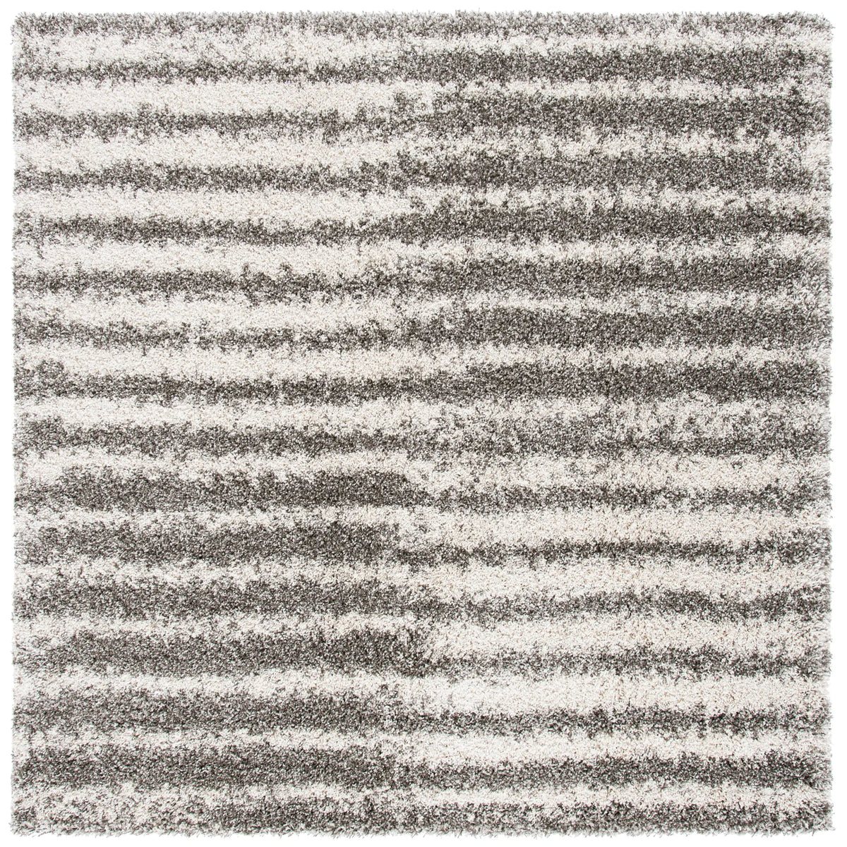 Safavieh Hudson Shag 7'-0" x 7'-0" Rug in Grey / Ivory