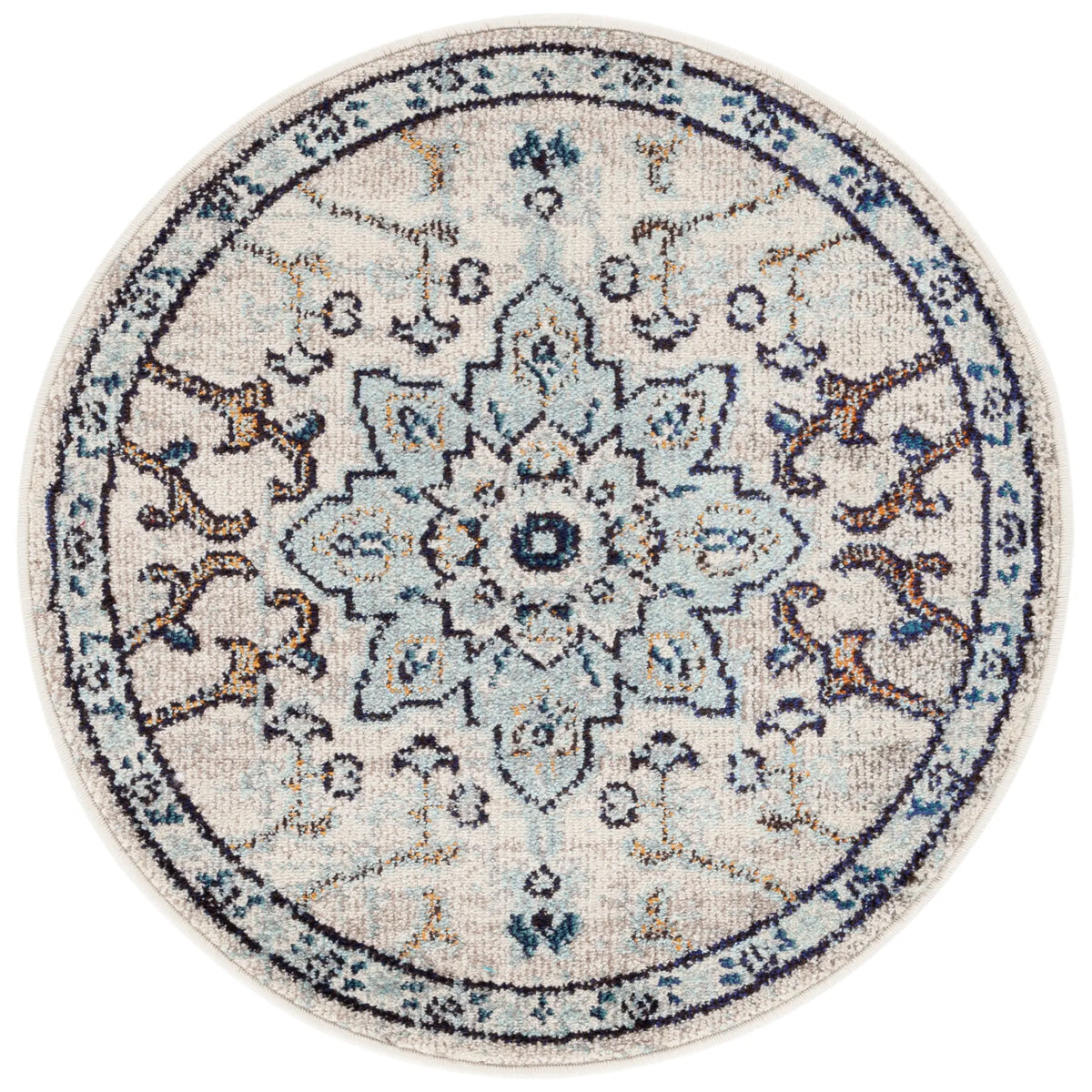 Safavieh Madison 3'-0" x 3'-0" Rug in Ivory / Light Blue