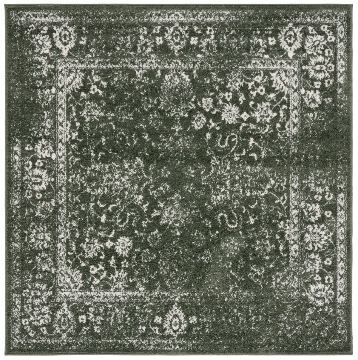 Safavieh Adirondack 6'-0" x 6'-0" Rug in Dark Green / Ivory