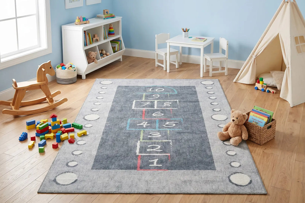 Dynamic Rugs Kidz 8083 Grey/Multi Rugs - Room