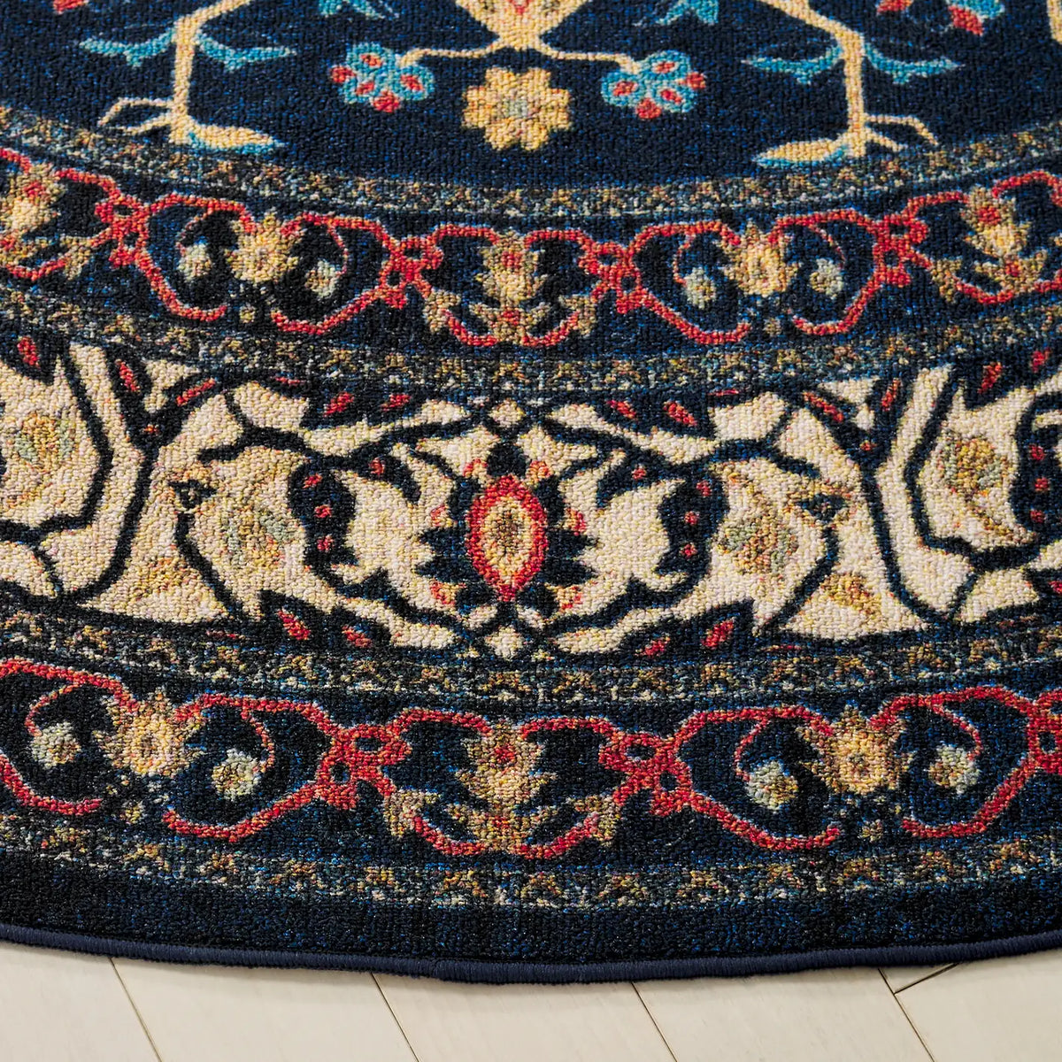 Safavieh Journey 6'-7" x 6'-7" Rug in Navy / Ivory