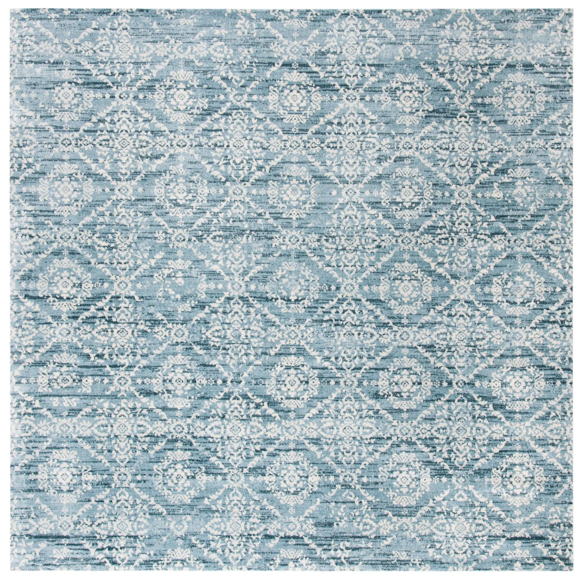 Safavieh Martha Stewart Isabella 6'-7" x 6'-7" Rug in Denim Blue / Ivory