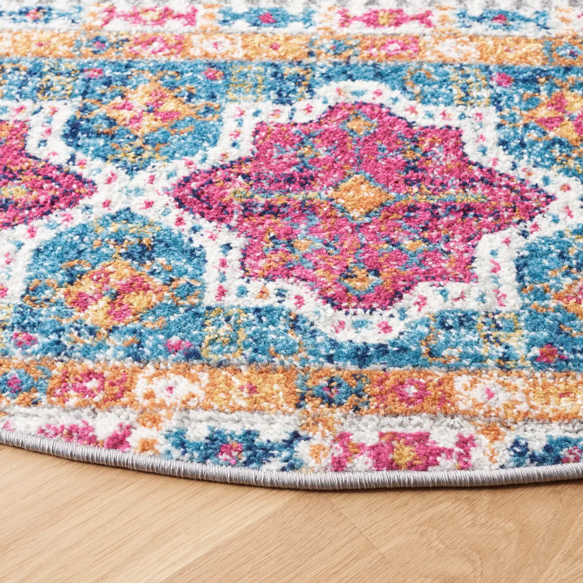 Safavieh Madison 6'-7" x 6'-7" Rug in Grey / Ivory
