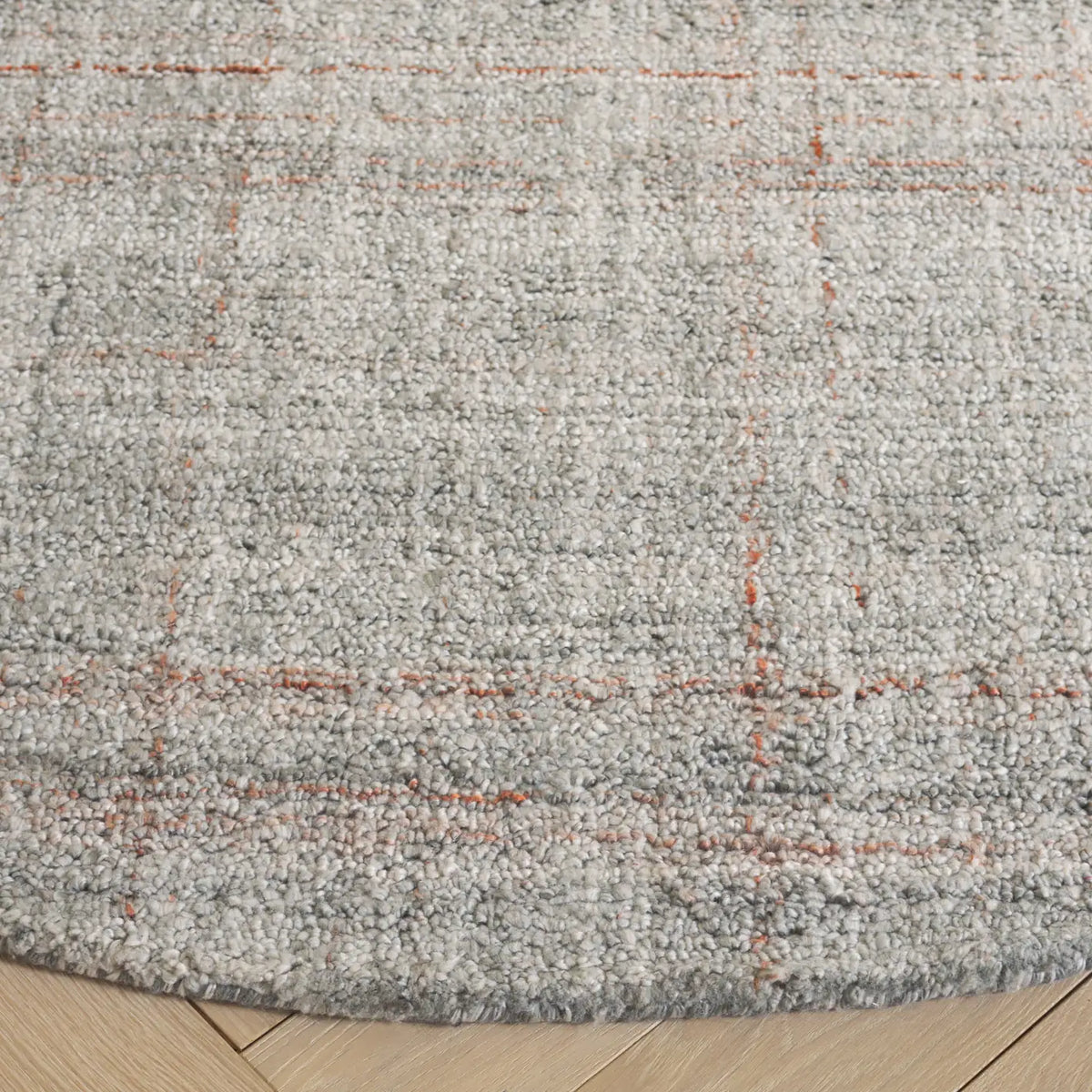 Safavieh Abstract 6'-0" x 6'-0" Rug in Grey / Rust