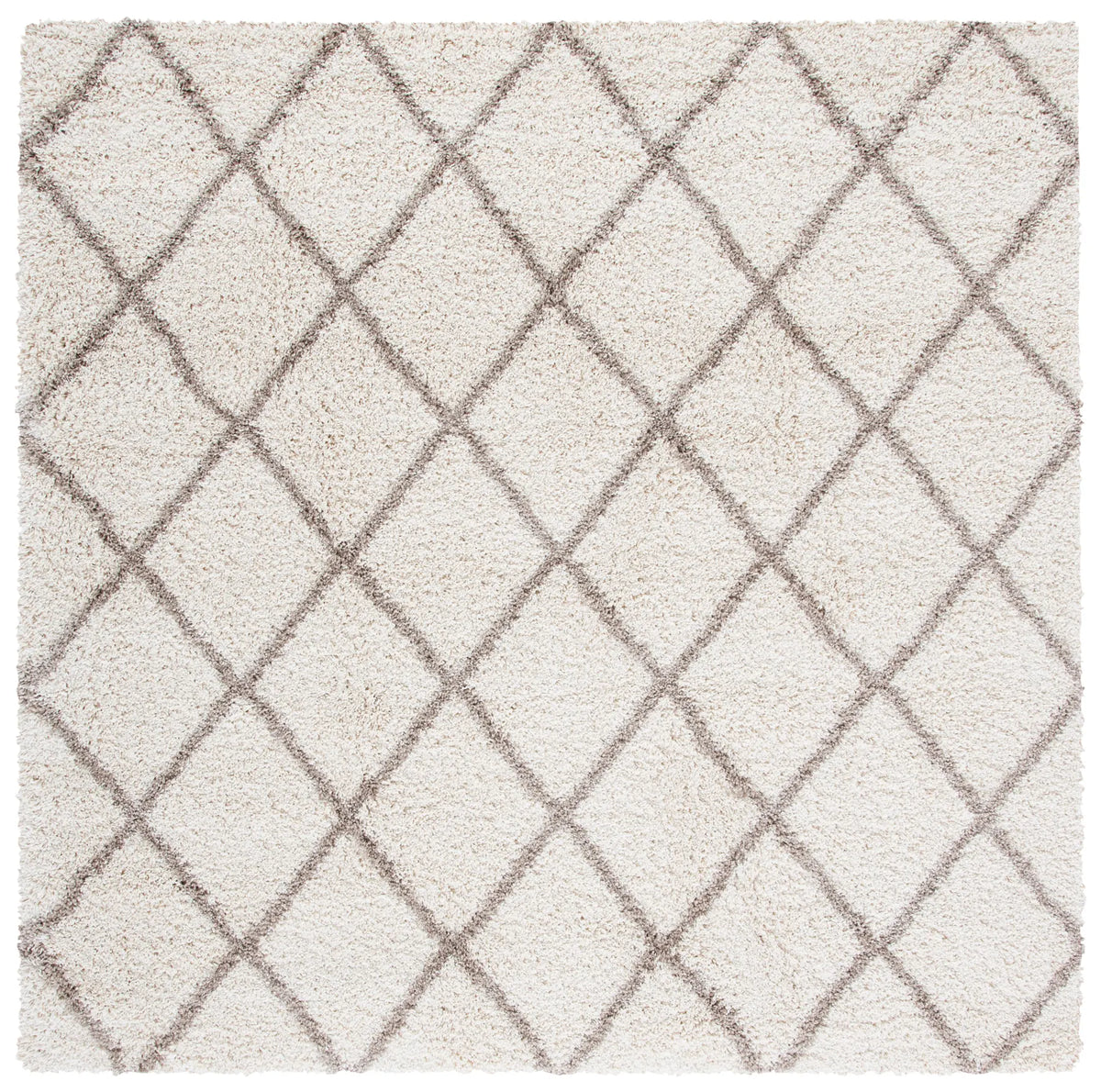 Safavieh Hudson Shag 7'-0" x 7'-0" Rug in Ivory / Beige