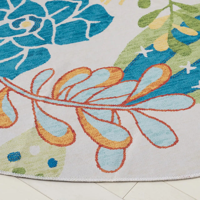 Safavieh Malibu 6'-0" x 6'-0" Rug in Beige / Blue